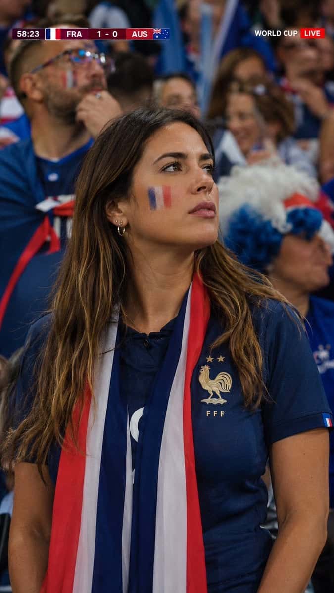 Realistic Football Fan Candid Shot