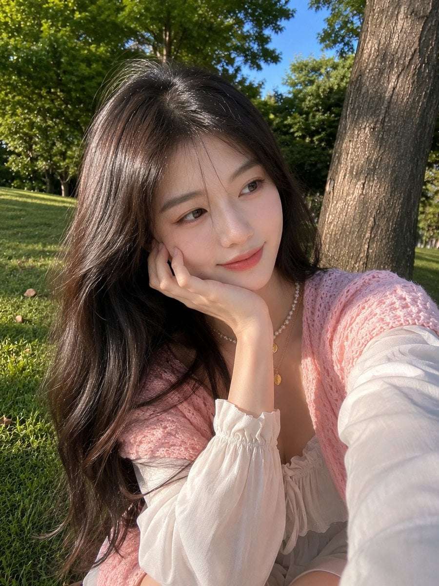 Realistic Park Selfie AI Prompt