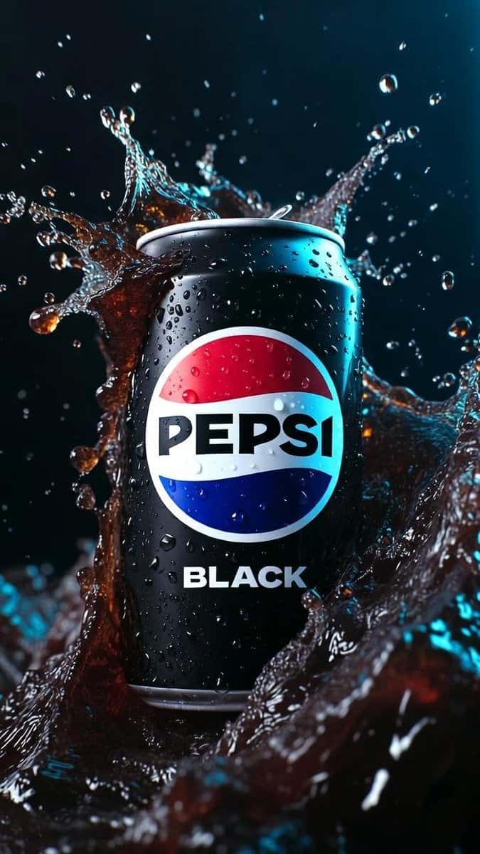 Realistic Pepsi Black Can Ad