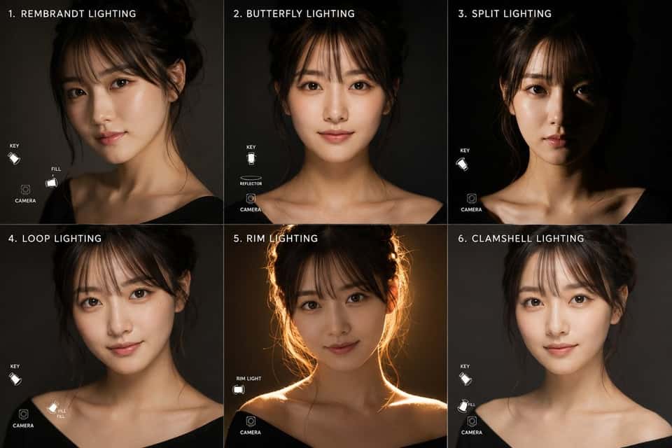 Realistic Portrait Lighting Showcase Template