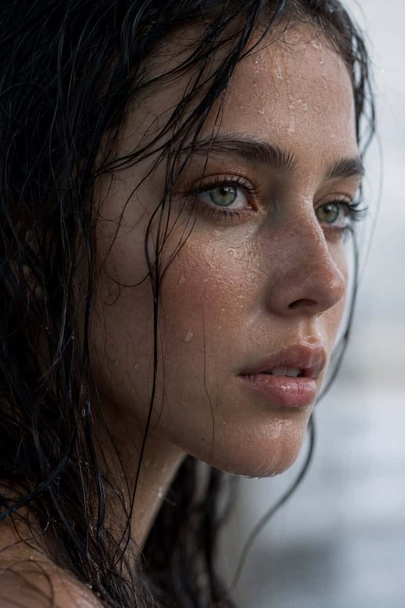 Realistic Wet Portrait Photography Template