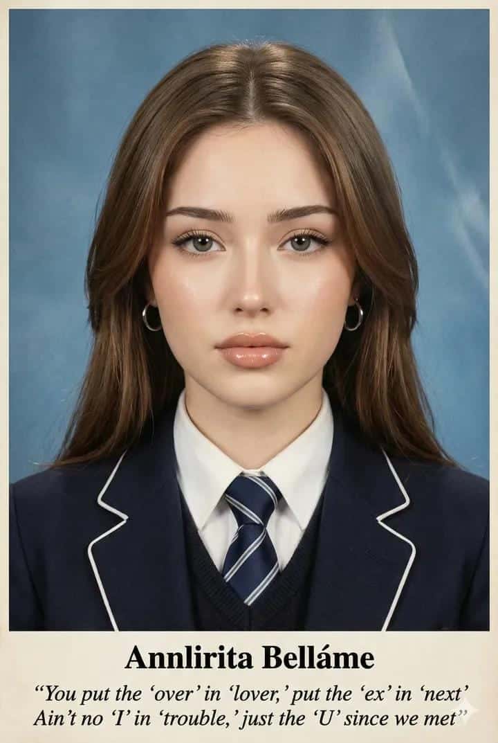 Realistic Yearbook Portrait Photo Template