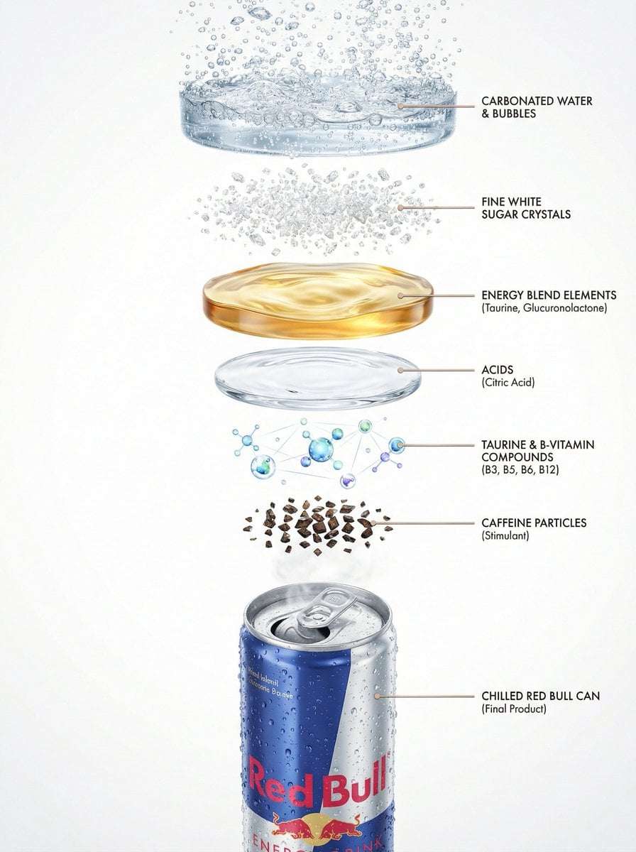 Red Bull Product Photography Infographic Template