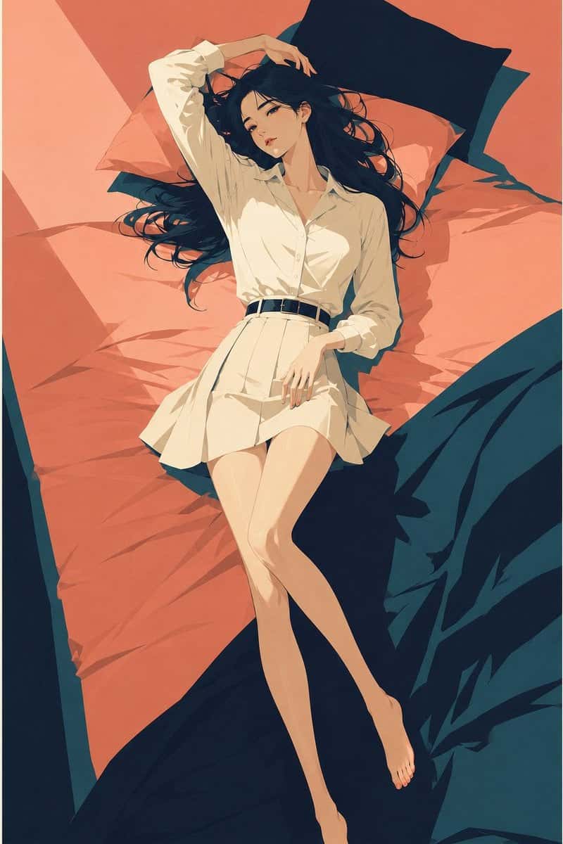 Retro Japanese Travel Poster Illustration