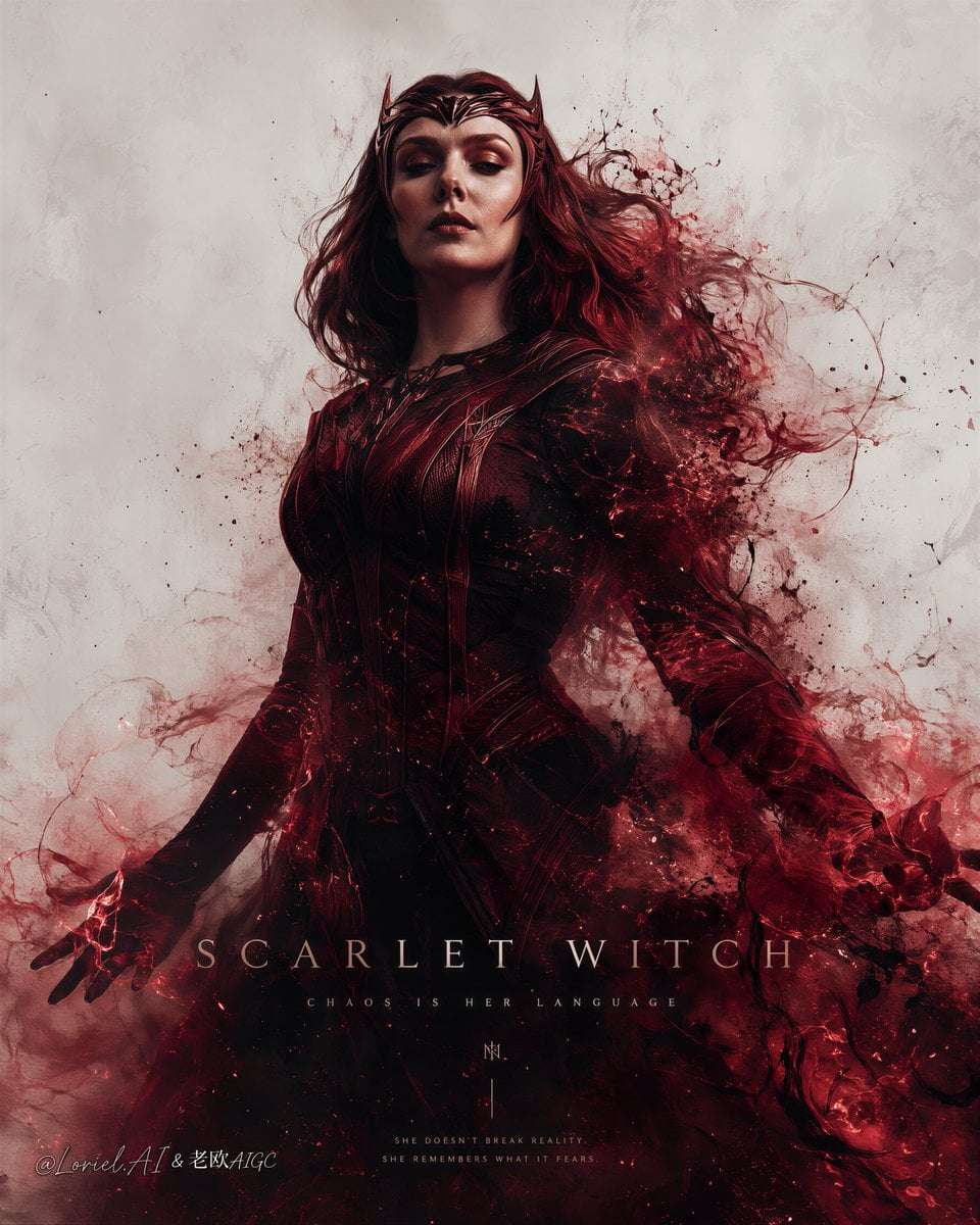 Scarlet Witch Museum Portrait Chaos Energy