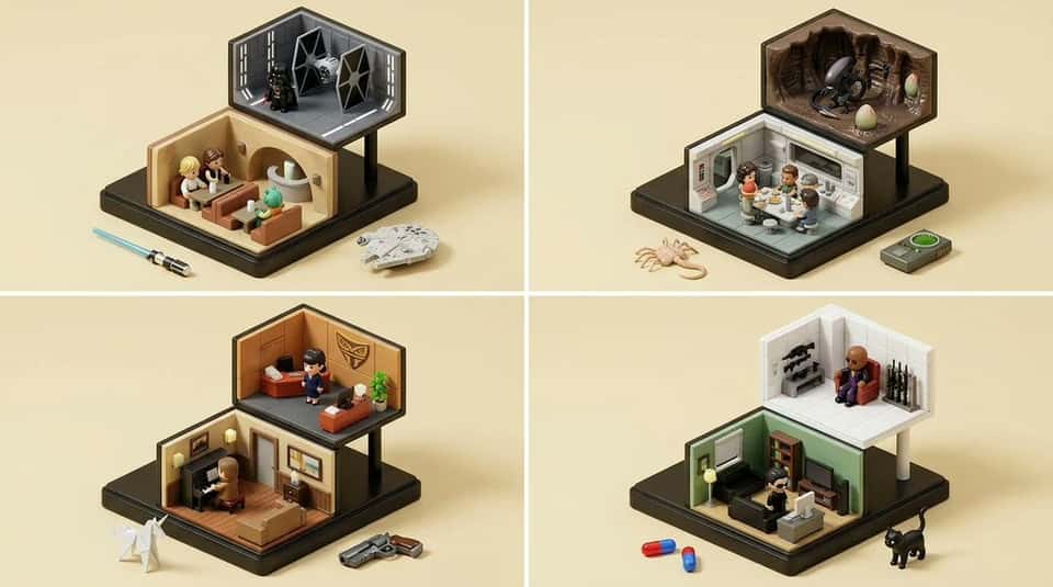 Sci-Fi Movie Diorama 3D Designer Toy