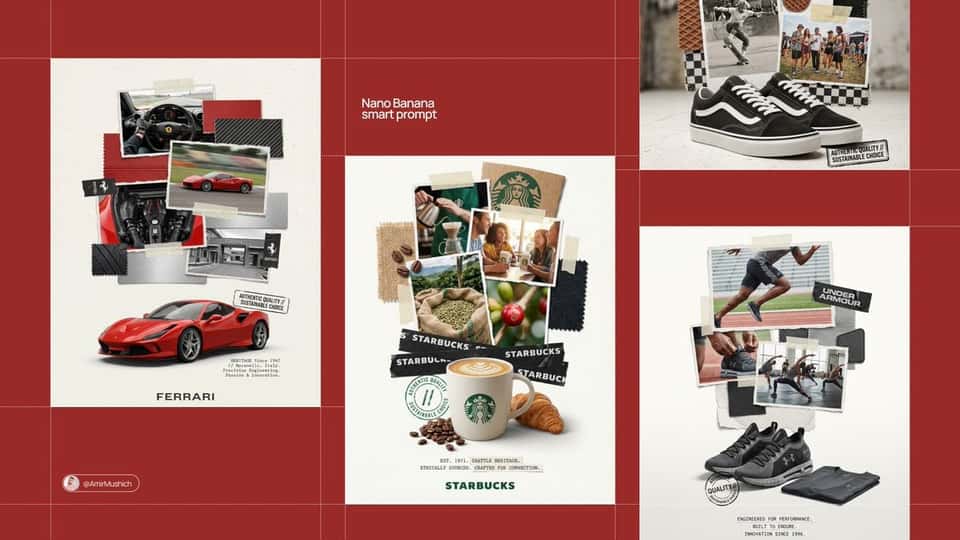 Scrapbook Collage Poster Template