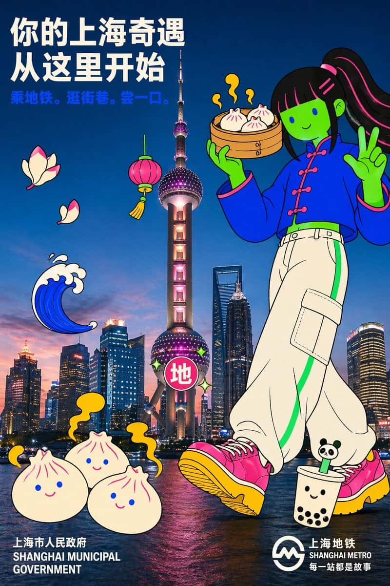 Shanghai Photo Doodle Campaign Poster