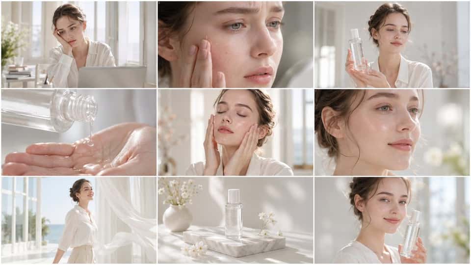 Skincare Commercial Storyboard Template