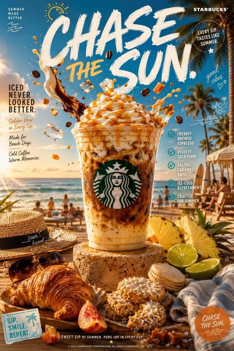 Starbucks Summer Campaign Chase The Sun