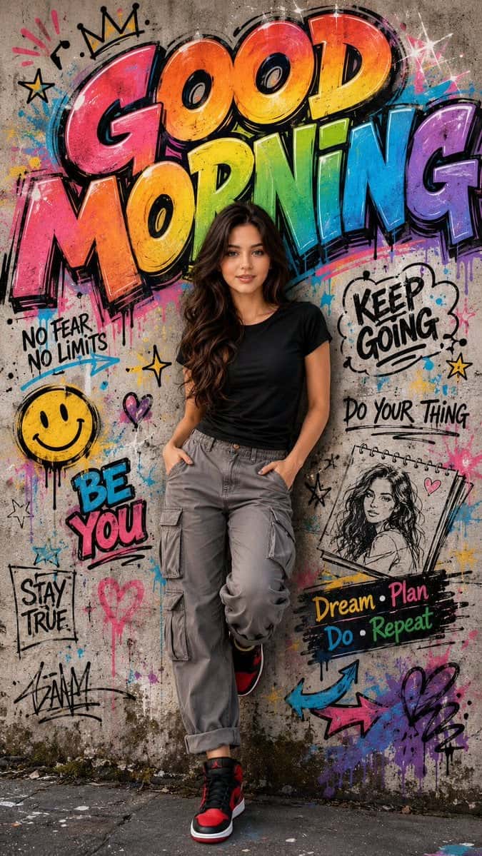 Street Art Fashion Poster AI Prompt