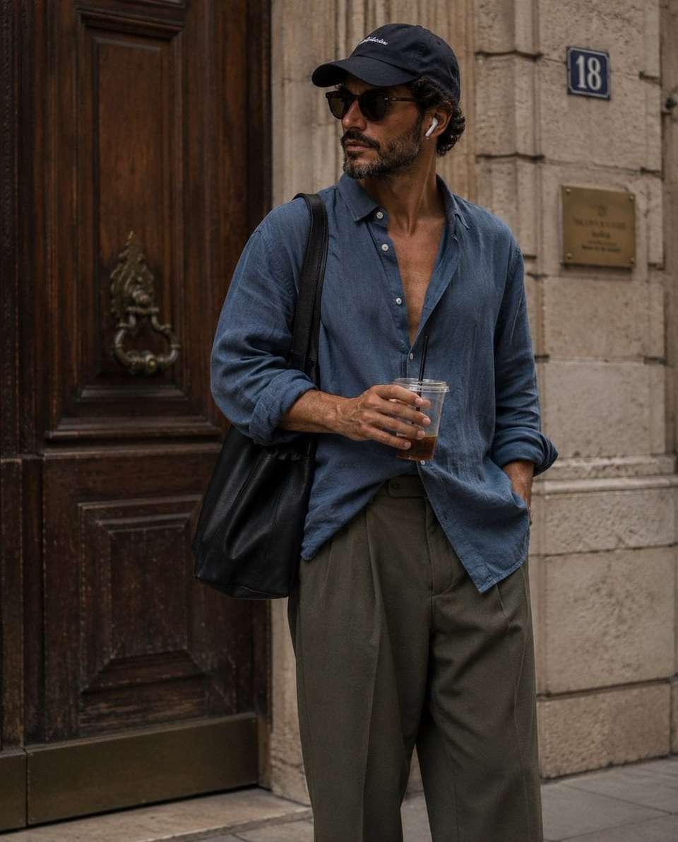 Street Style Man Fashion Photo
