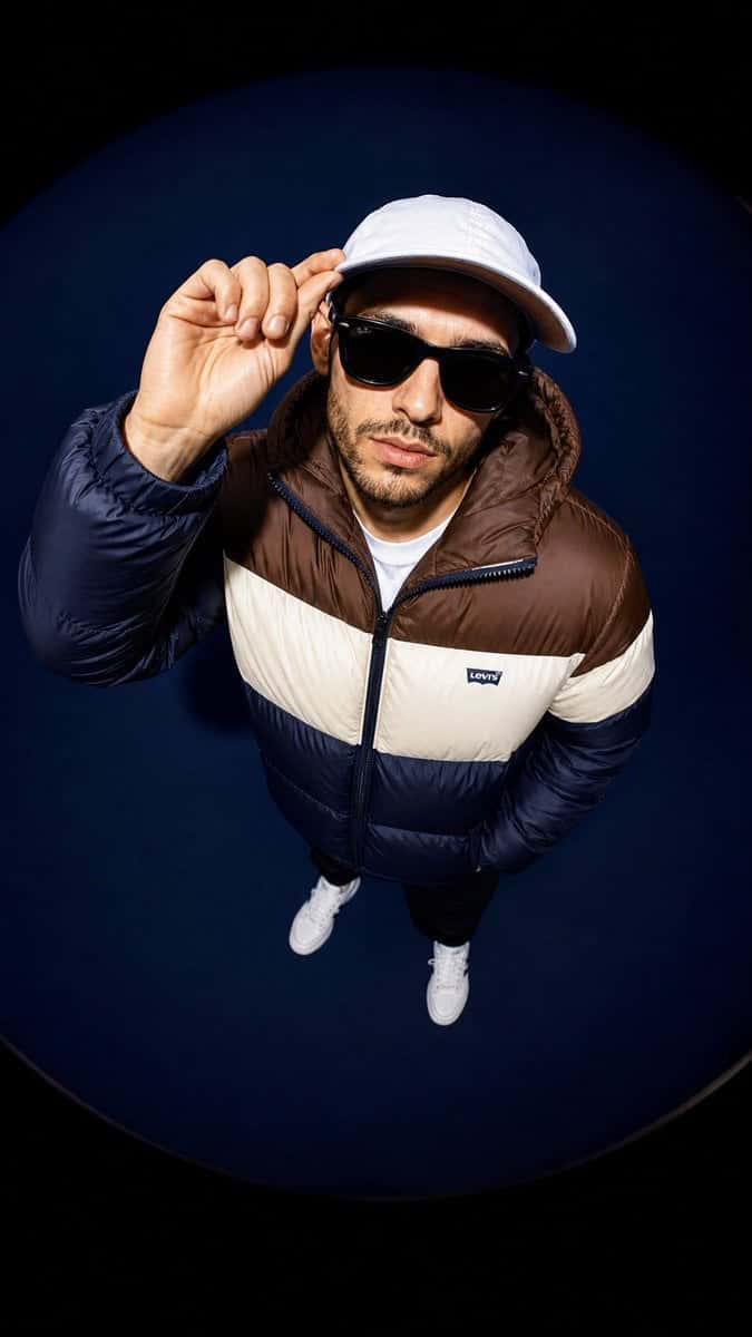 Streetwear Model Fisheye High Angle
