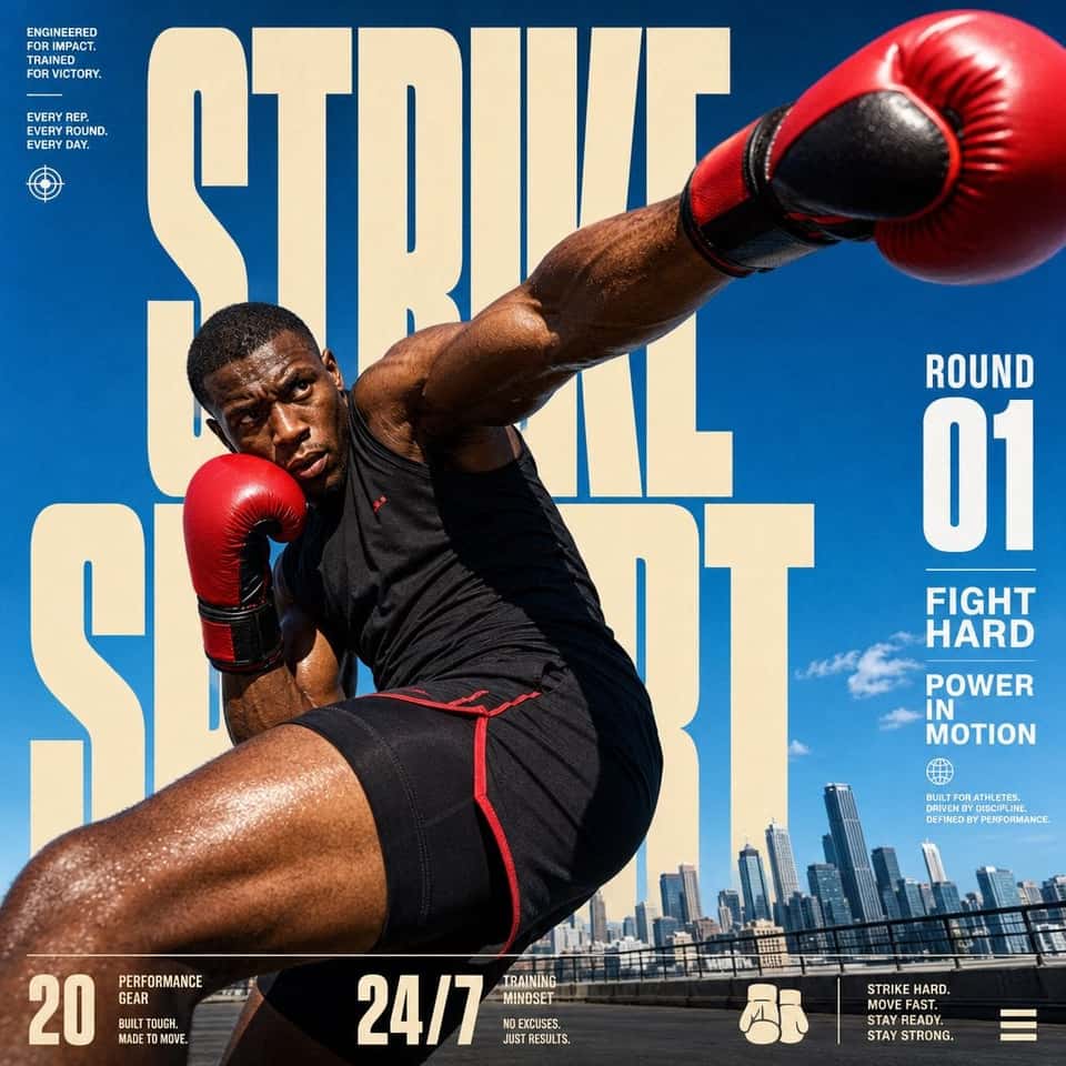 Strike Sport Action Poster Template