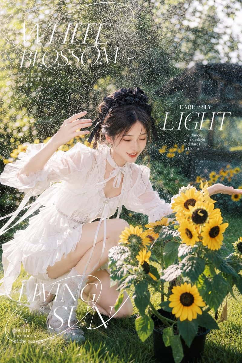 Summer Garden Magazine Fashion Poster