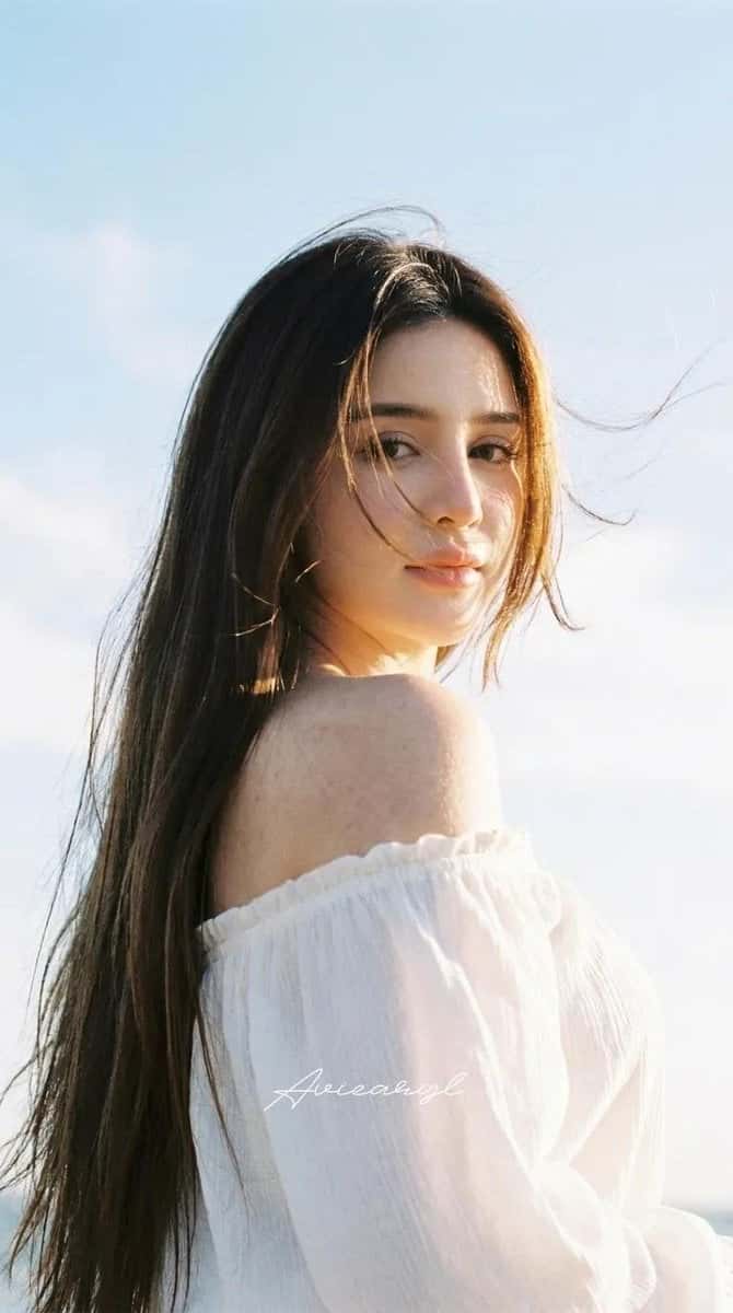 Sun-Kissed Hair Portrait Film Style