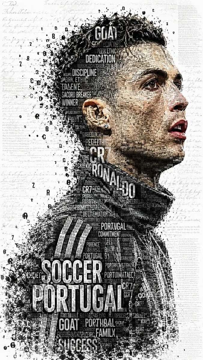 Typographic Portrait AI Art Template