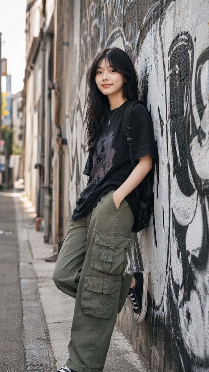 Urban Fashion Portrait AI Template