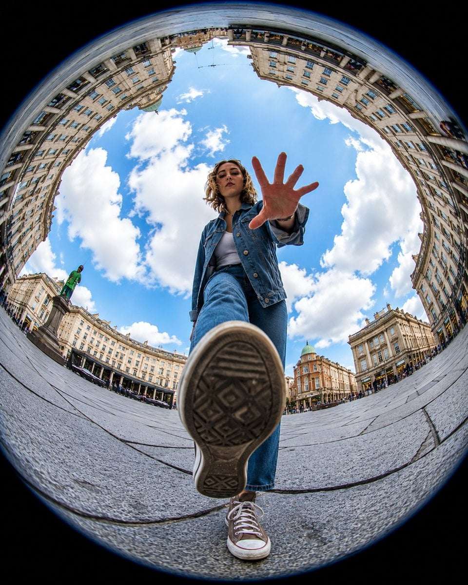 Urban Fisheye Tiny Planet Photo