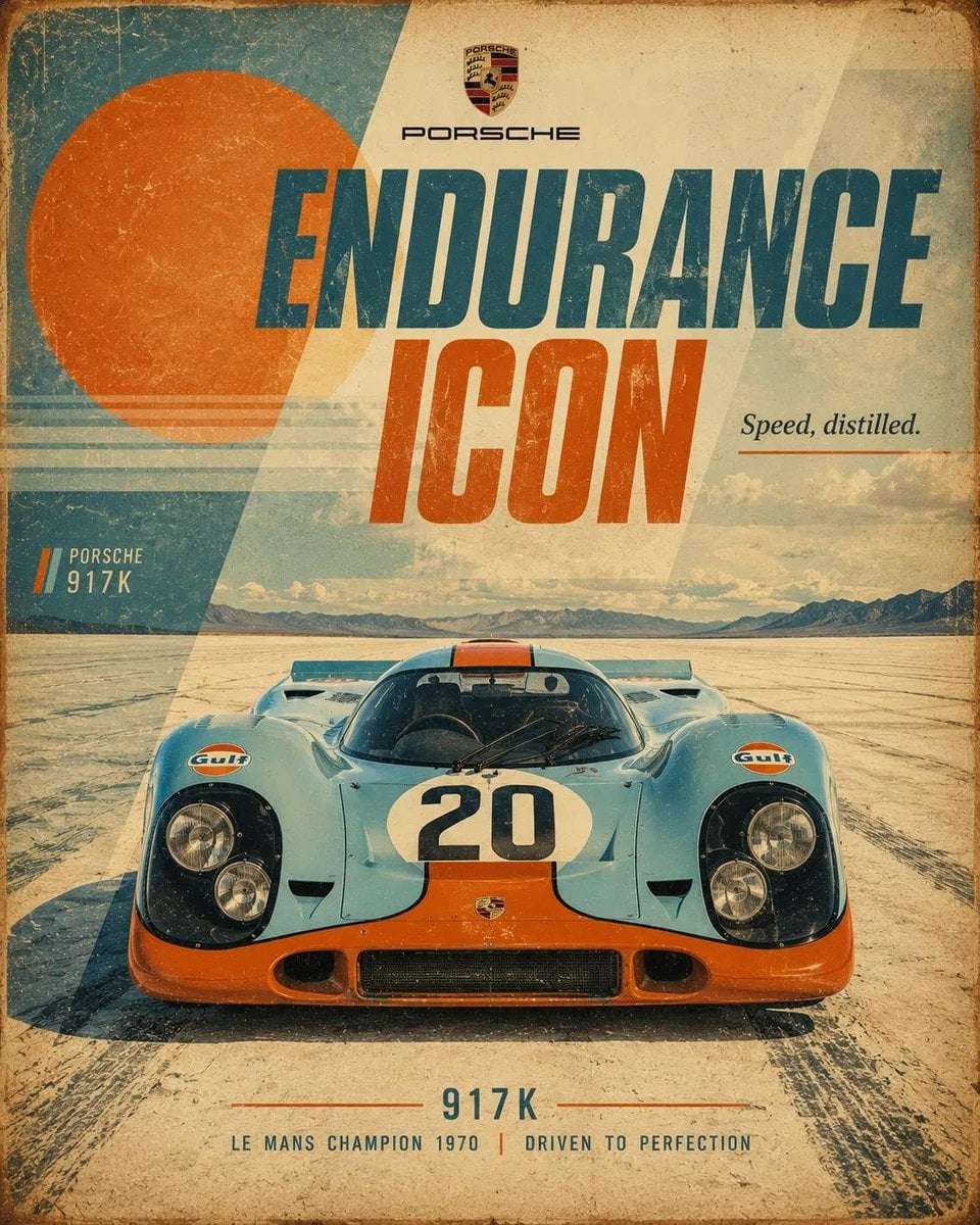 Vintage Car Poster Template