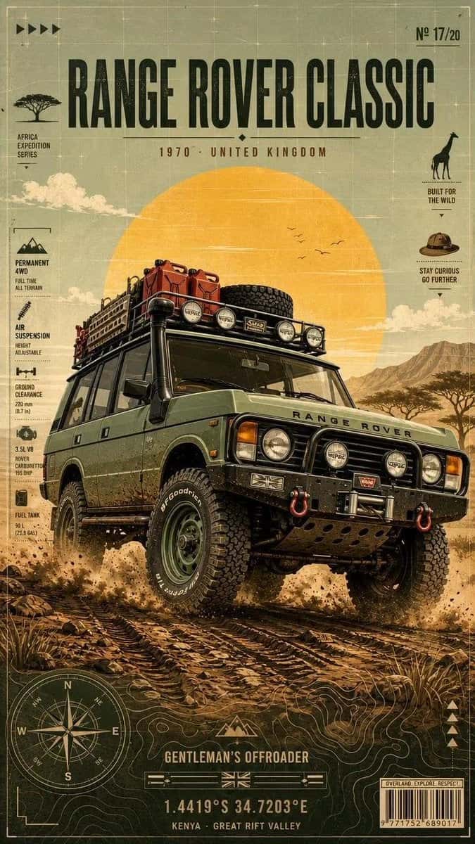 Vintage Overland Expedition Poster Template