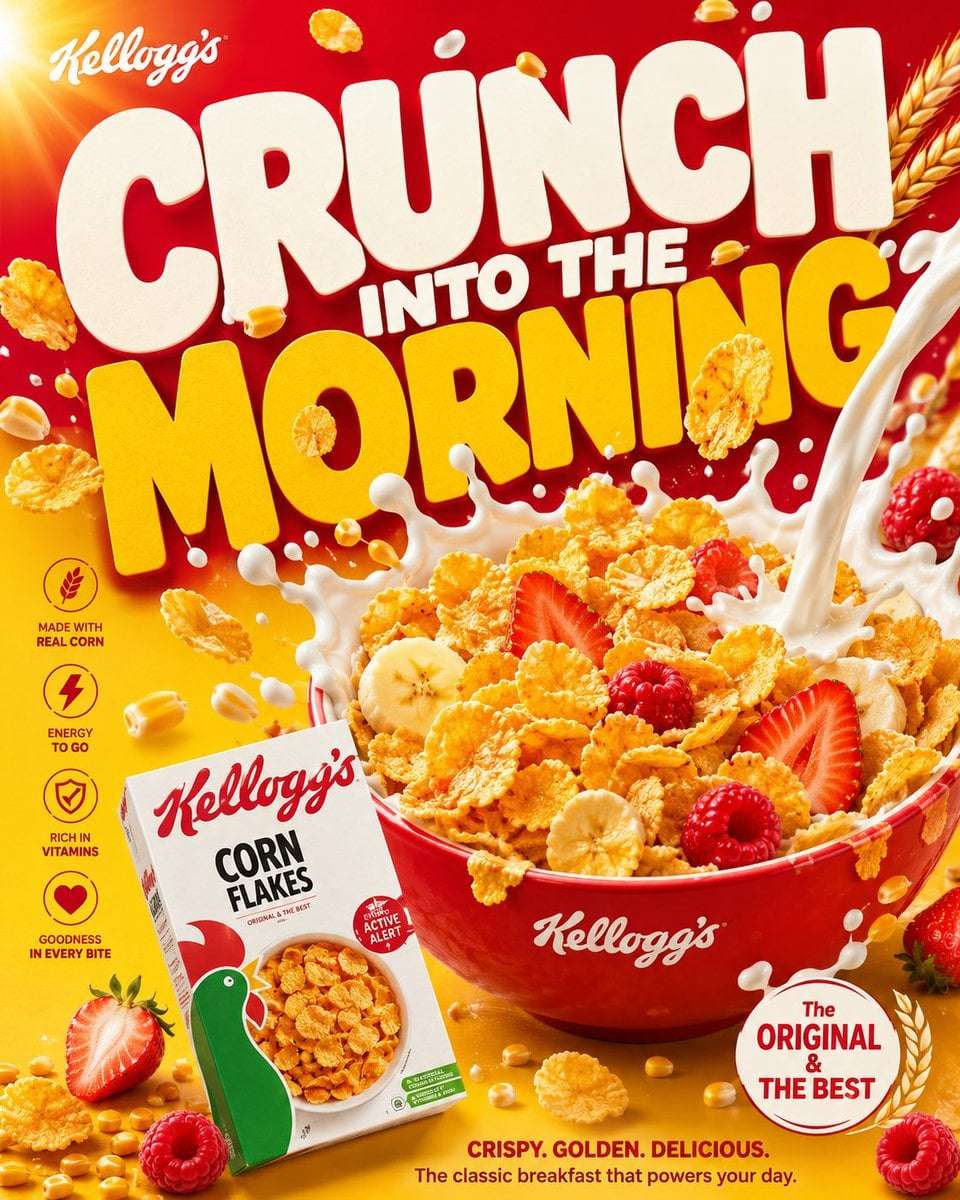 Viral Breakfast Cereal Poster Design