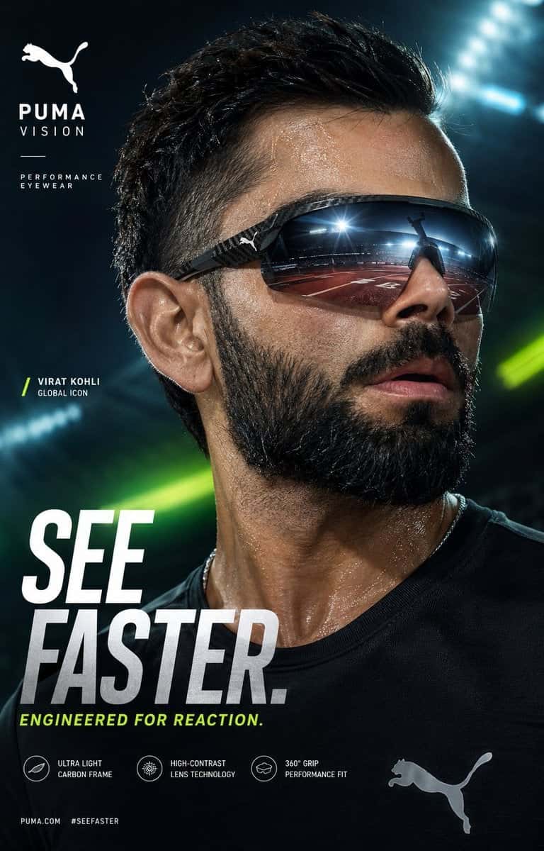 Virat Kohli Puma Sunglasses Ad