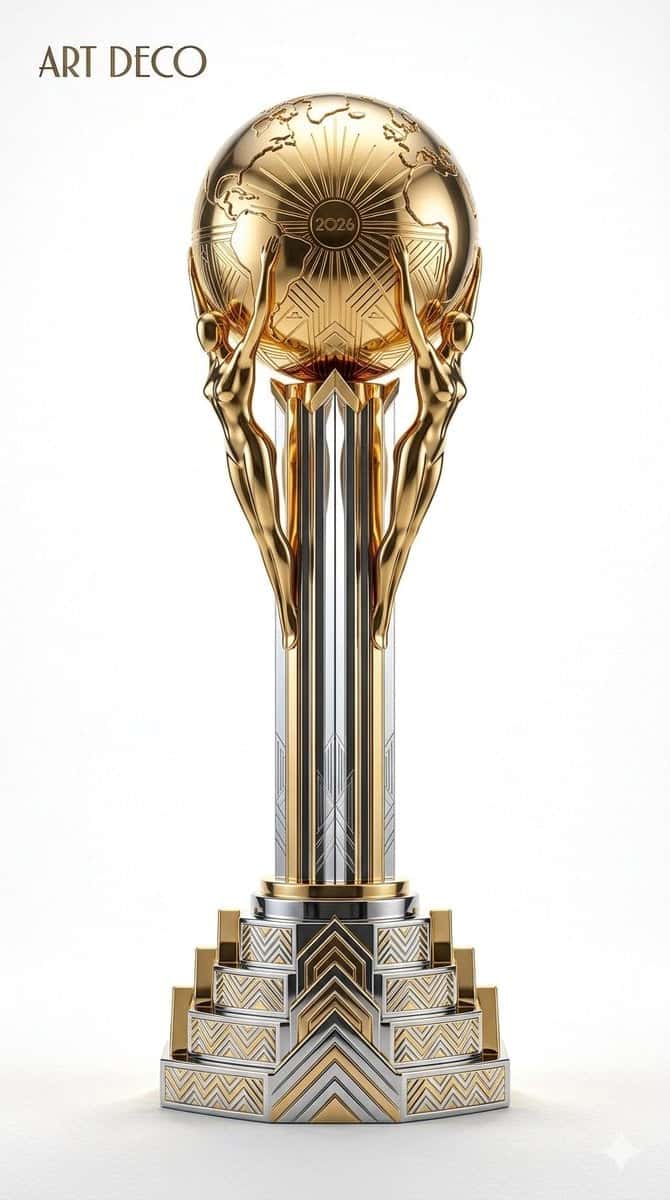 World Cup Trophy Architectural Style Product Photo